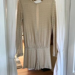 Alexis Gold Romper